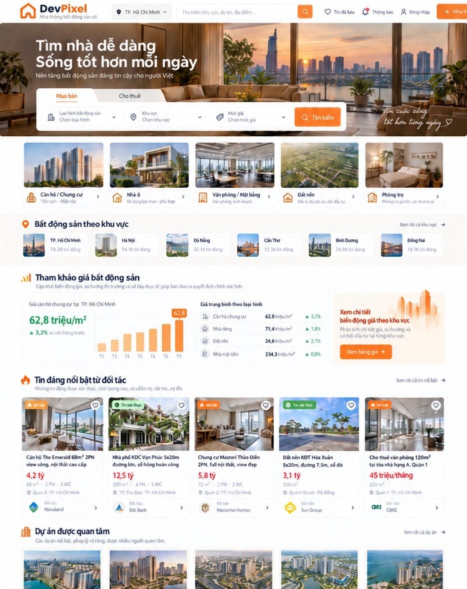 Website Thương Mại Nội Thất & Không Gian Sống